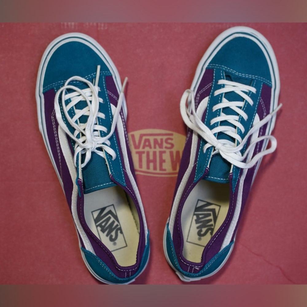 Vans Style 36 Slim Blue Coral Majesty Shoe- W Size 8.5
